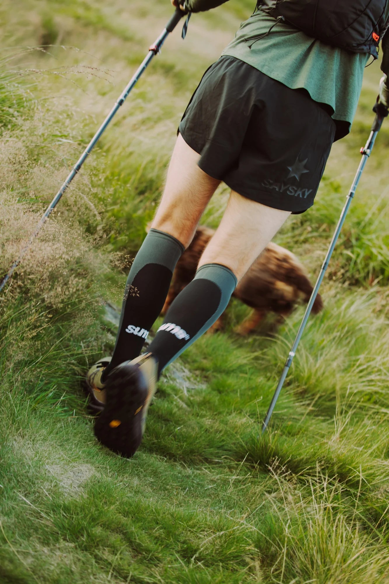 Sums Club - Long Compression Socks - black - Chaussettes Running unisexe