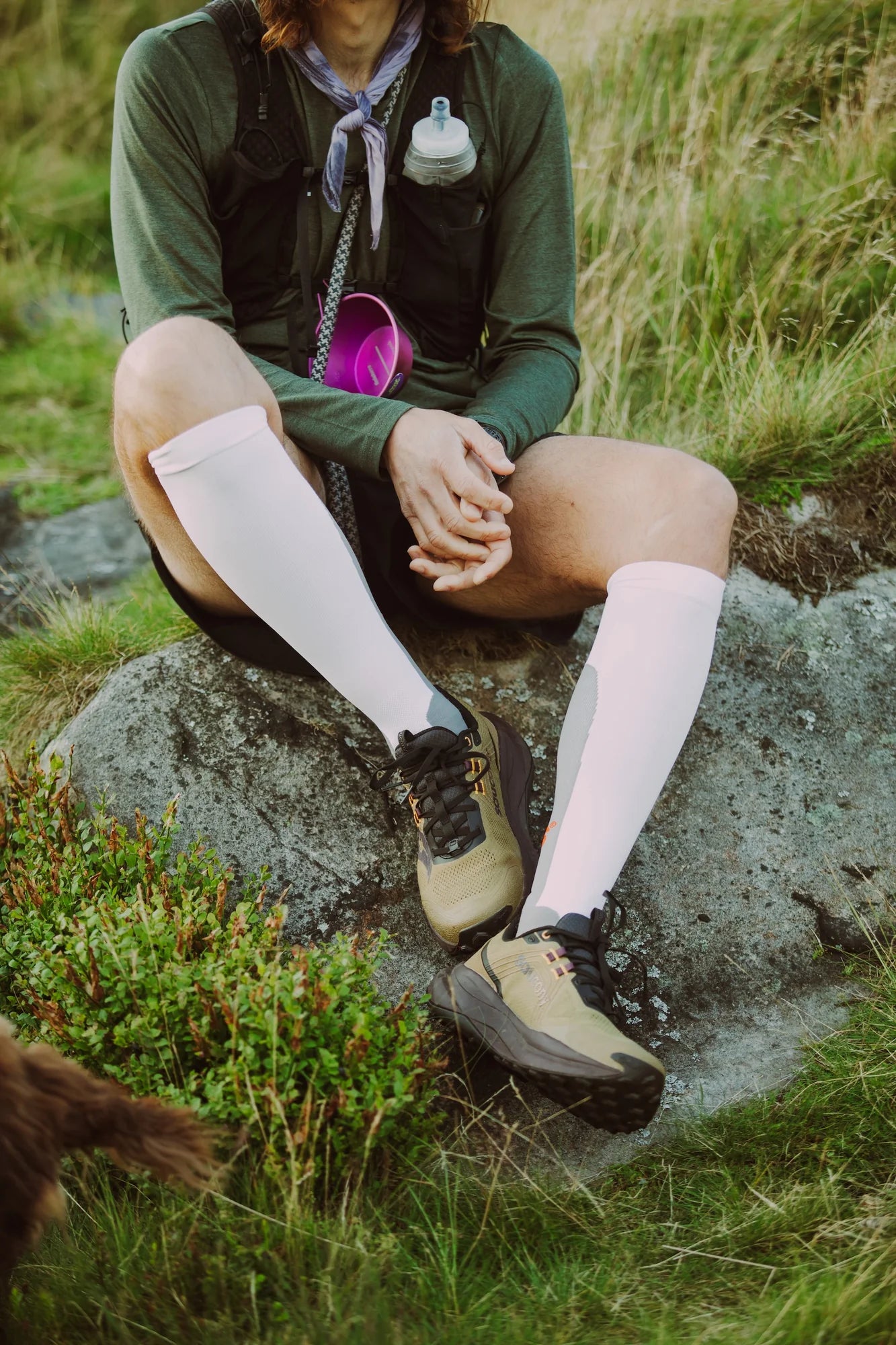 Sums Club - Long Compression Socks - white - Chaussettes Running unisexe