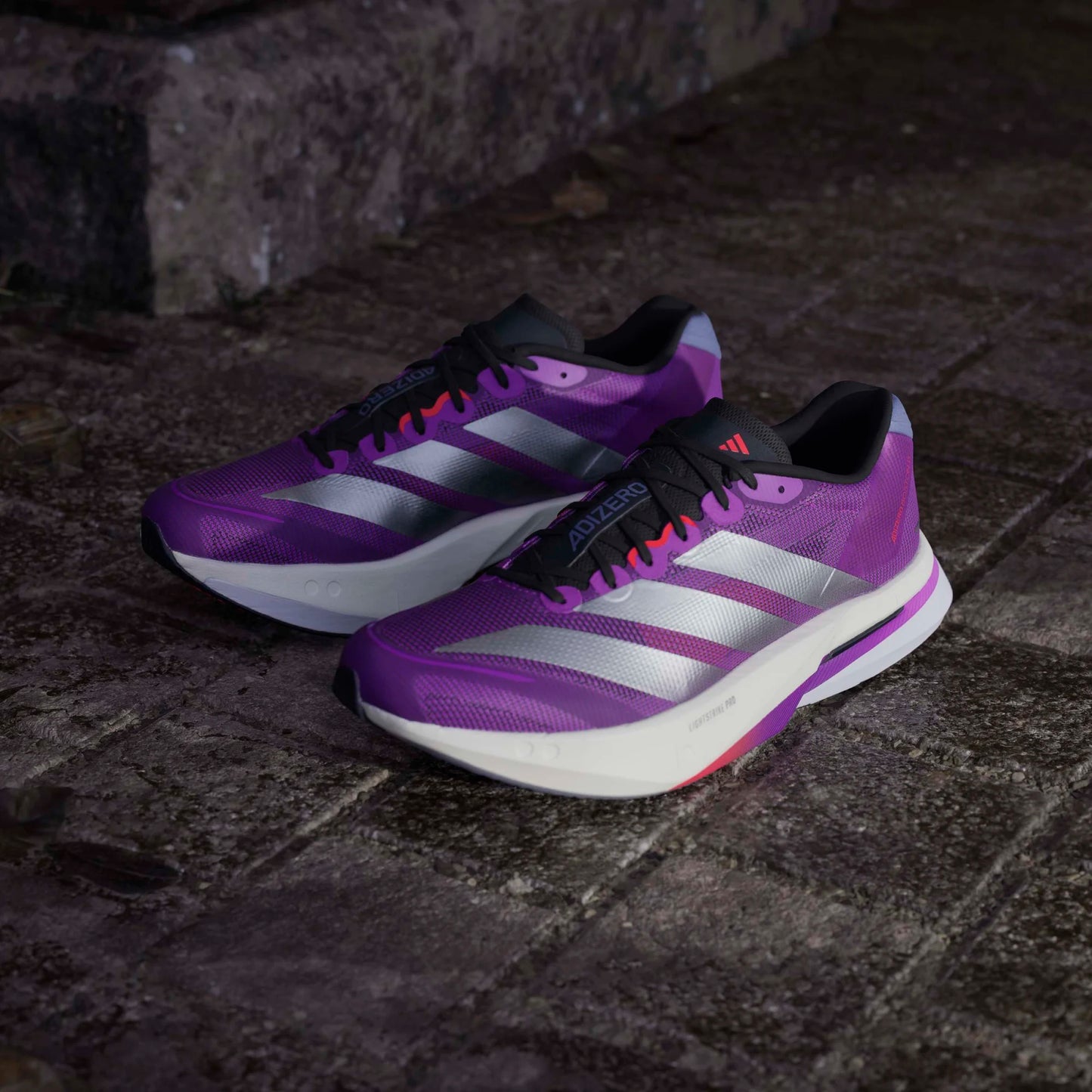 Adidas - Adizero Boston 13 - violet - Chaussures running hommes