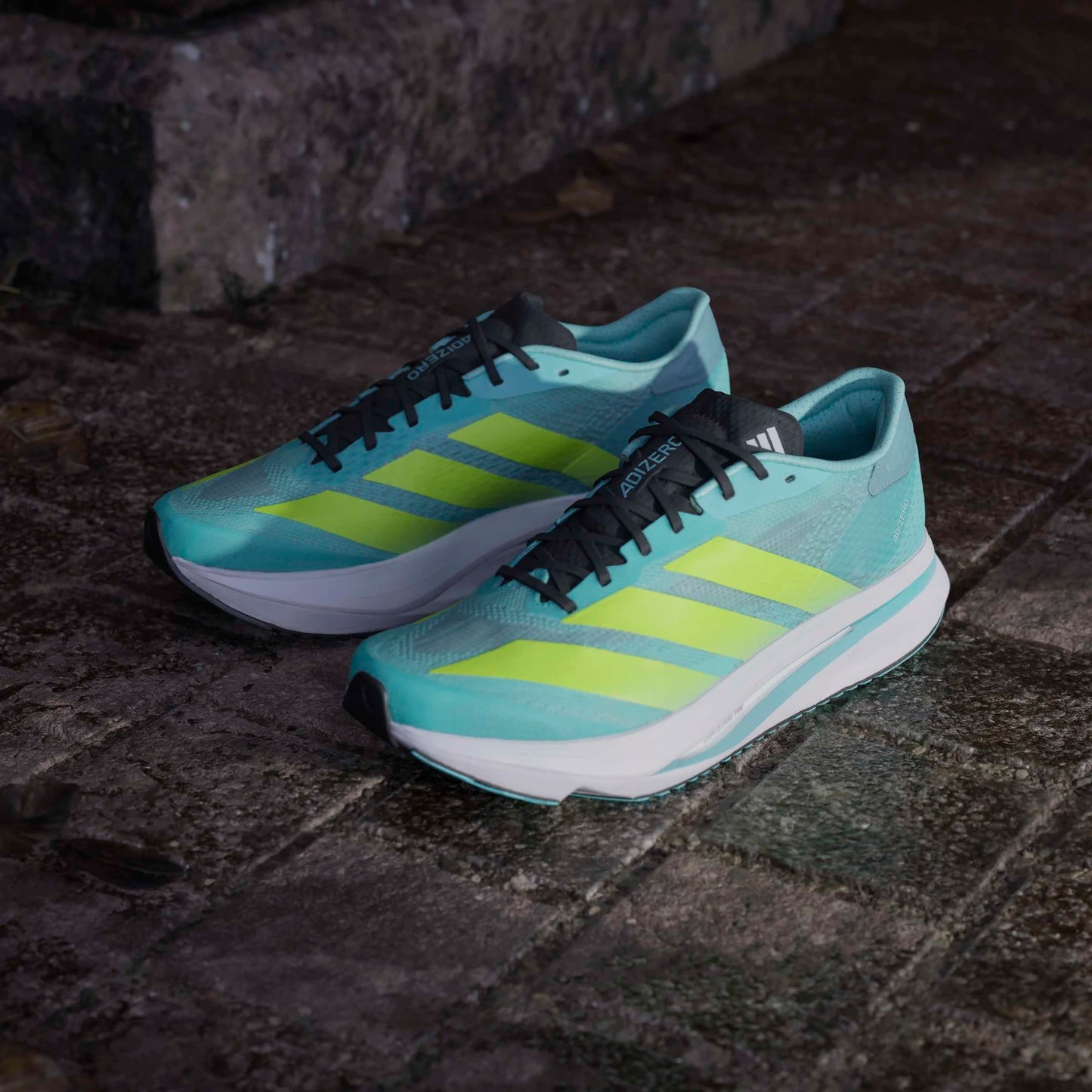 Adidas - Adizero SL2 - flash aqua / lucid lemon - Chaussures de running hommes