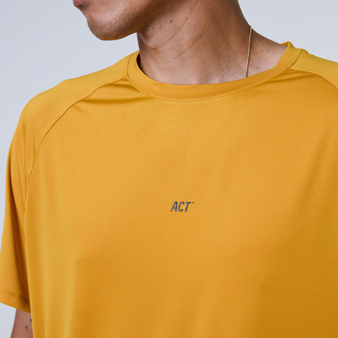 Act Running - ShellLight™️ Running T-Shirt - moutarde - teeshirt running hommes