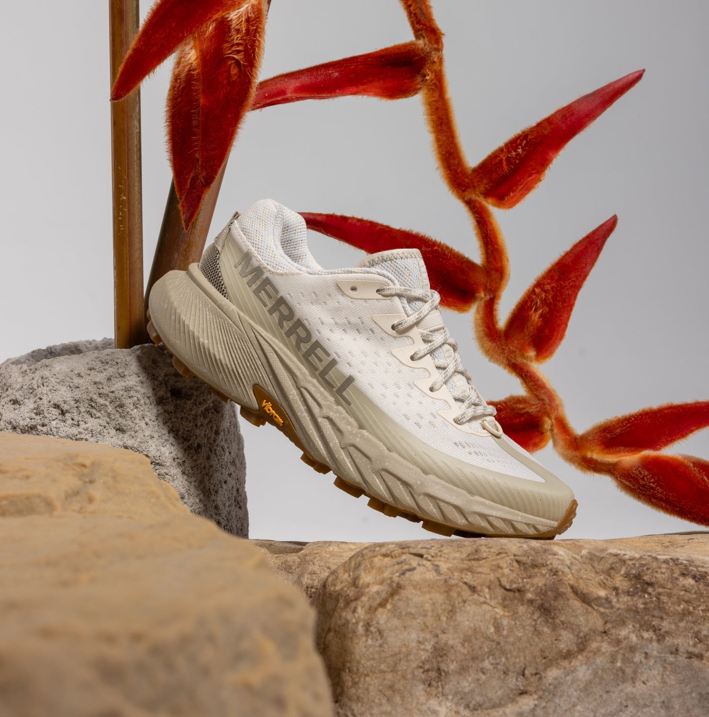 Merrell - Agility Peak 5 - chalk / basalt - chaussures Trail running femmes