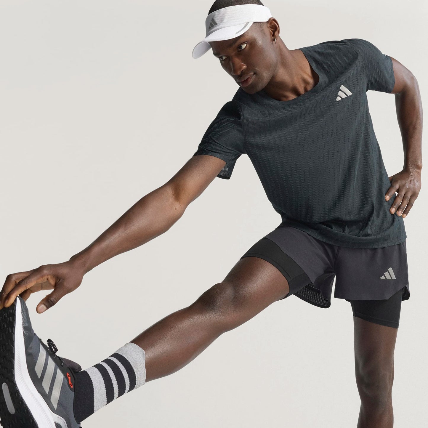 Adidas - Adi365 Running Cmimacool+ Tee - black / grey six - teeshirt running hommes
