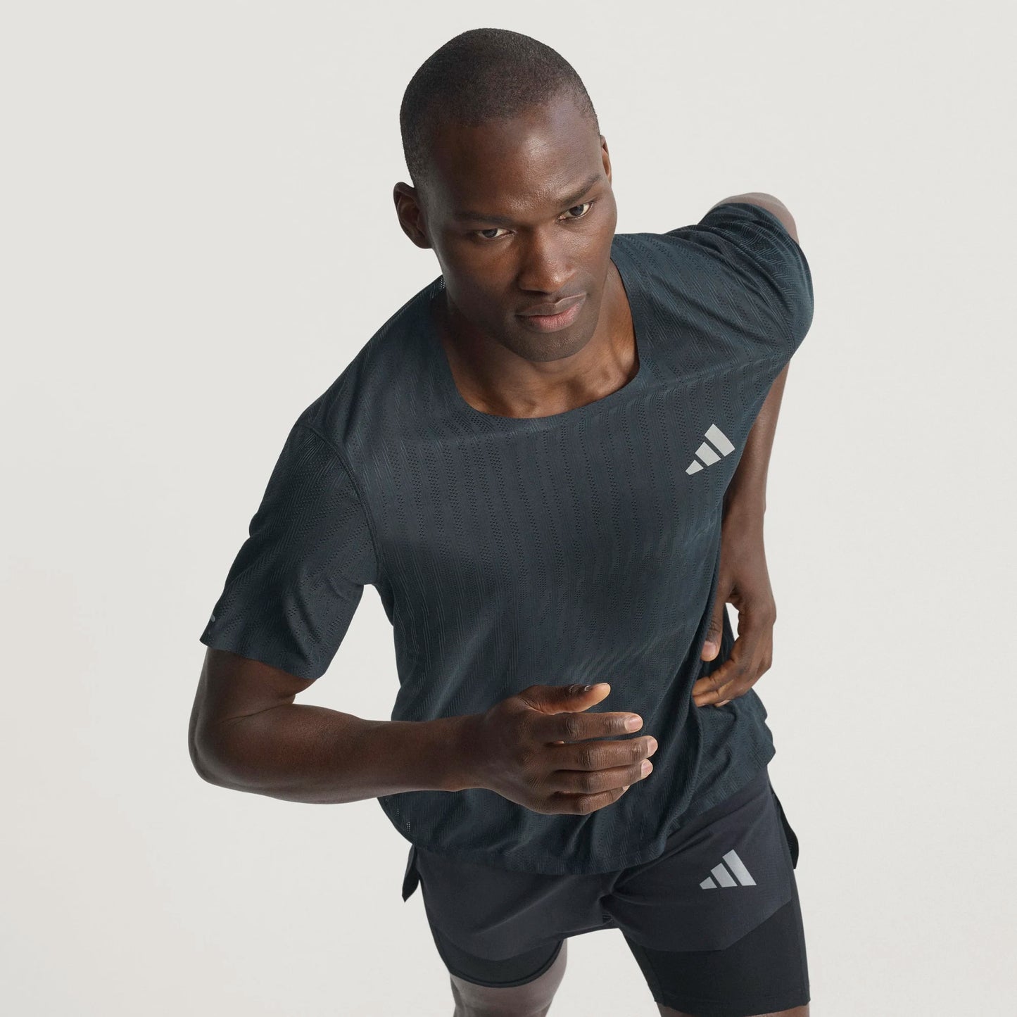 Adidas - Adi365 Running Cmimacool+ Tee - black / grey six - teeshirt running hommes