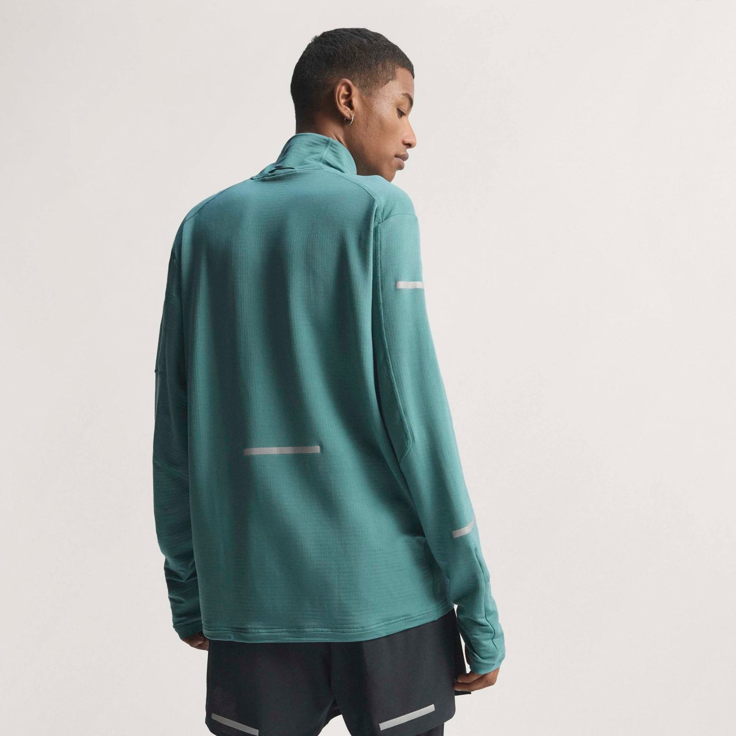 Adidas - Haut à demi-zip Climawarm+ - preloved teal - Haut de running hommes