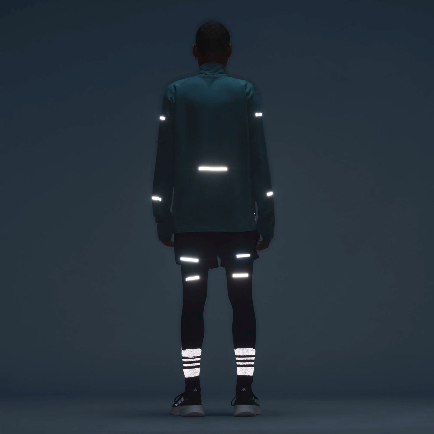 Adidas - Haut à demi-zip Climawarm+ - preloved teal - Haut de running hommes