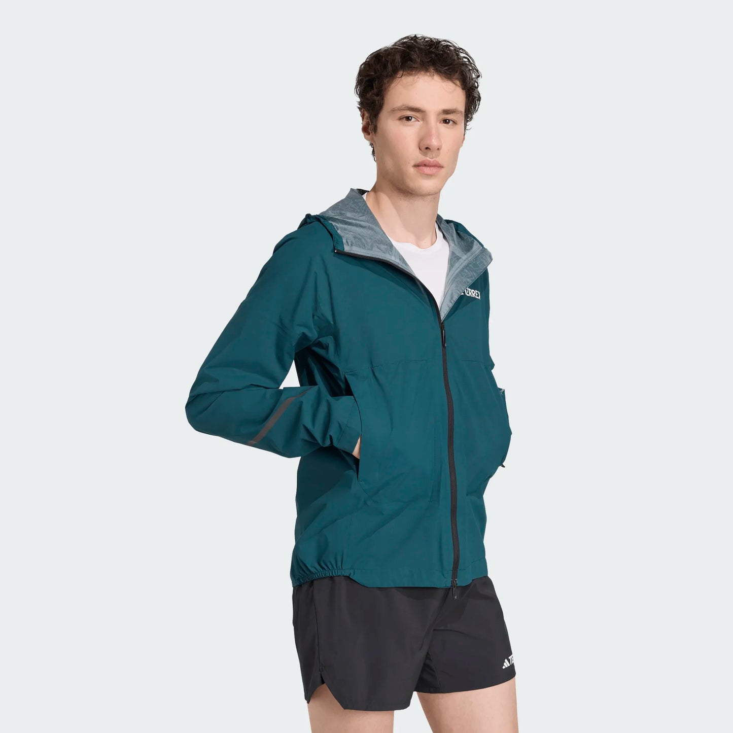 Adidas - Veste 2.5 couches Terrex Xperior Light RAIN.RDY - aurora ivy - Veste running hommes