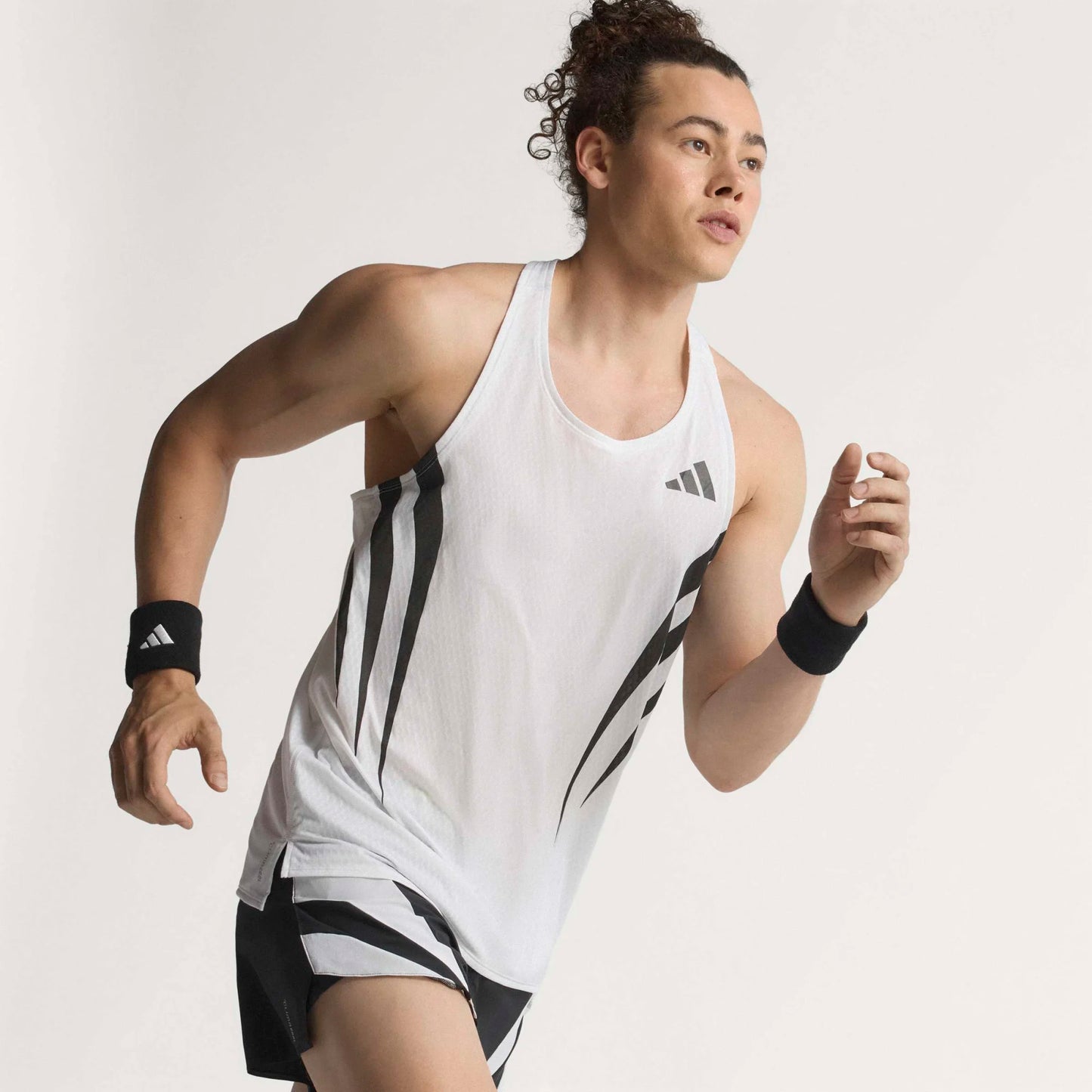 Adidas - Adizero Archive Singlet - white - Débardeur running hommes