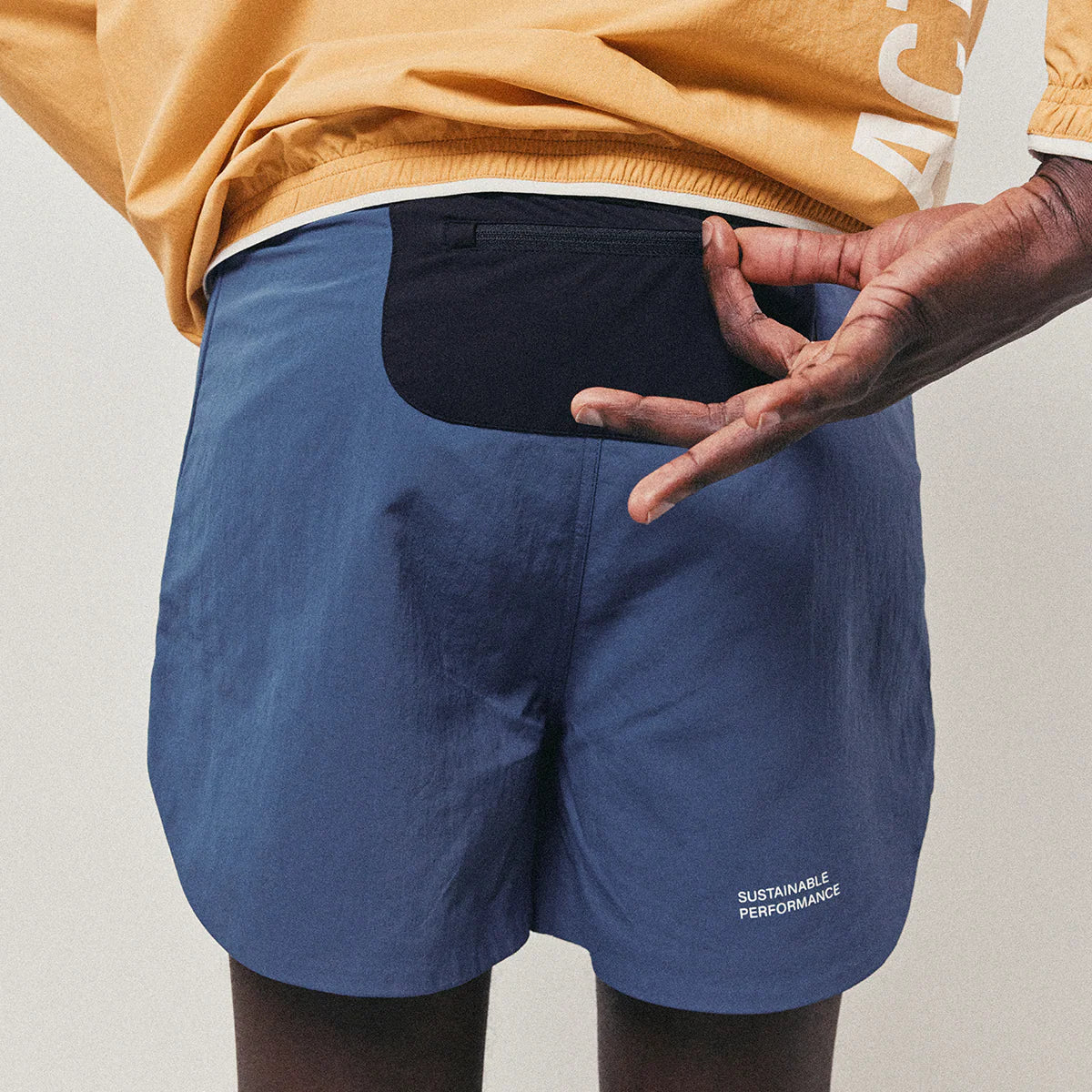 Act Running - BioRip Short 2 en 1 - bleu orage - Short running hommes