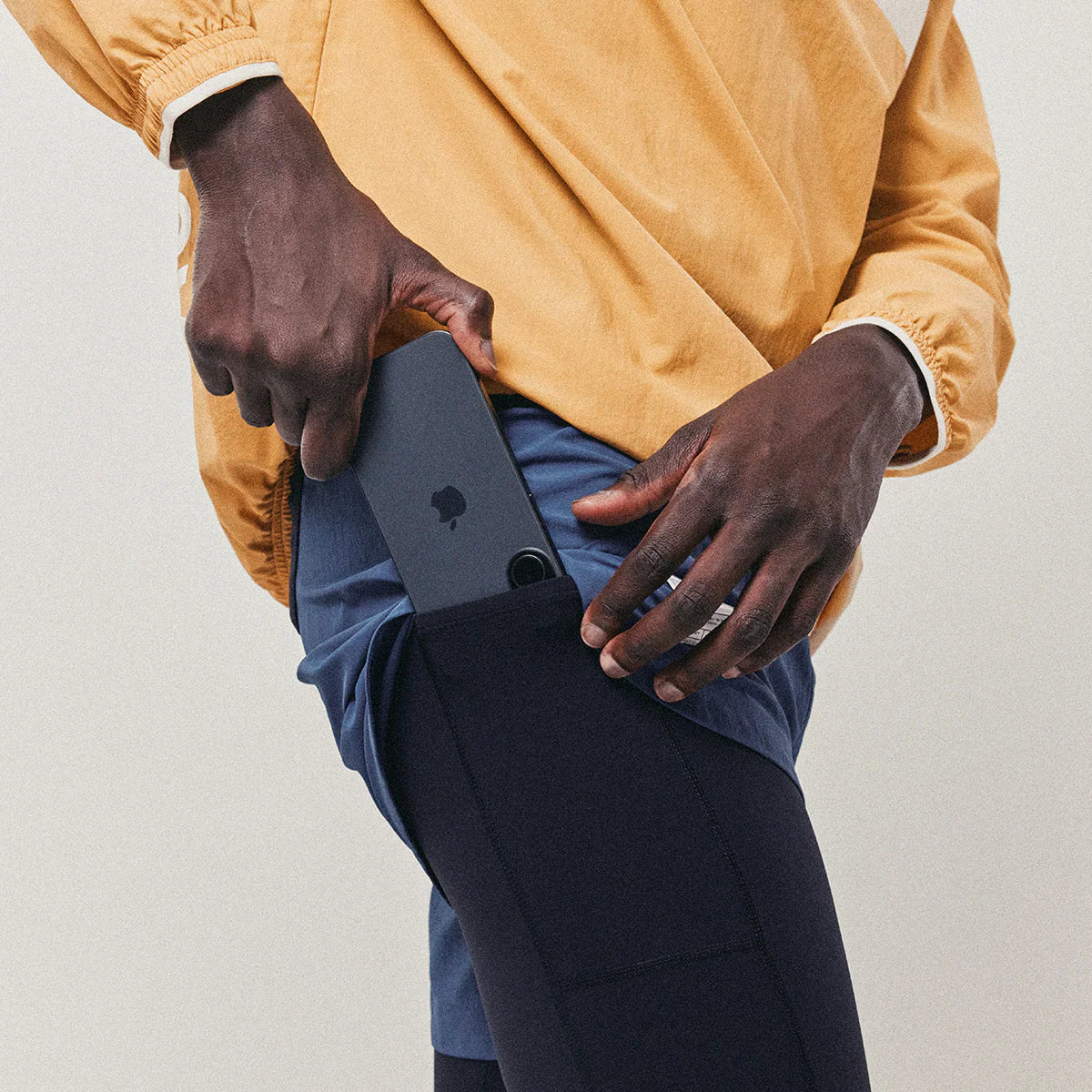 Act Running - BioRip Short 2 en 1 - bleu orage - Short running hommes