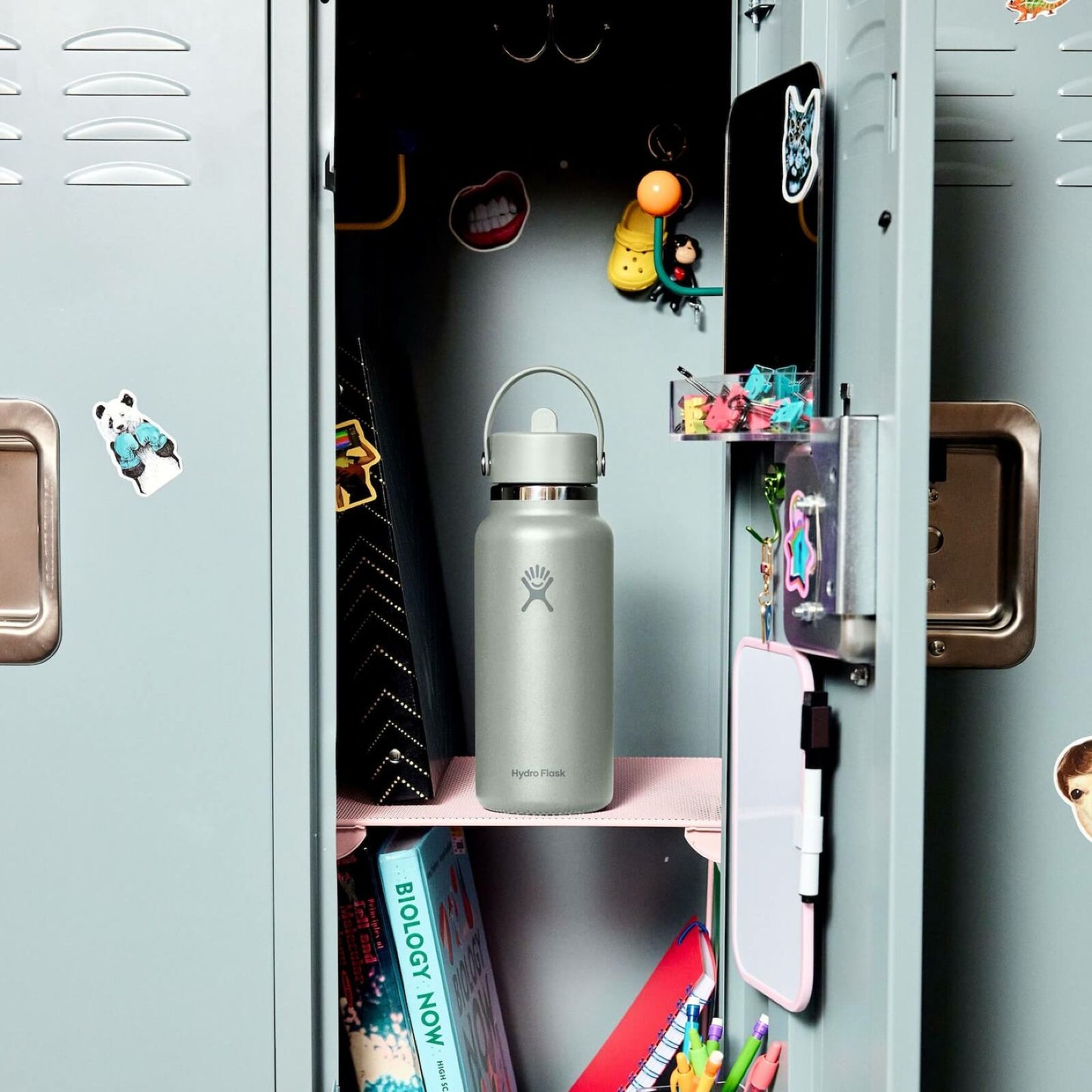 Hydro Flask - 32 oz (946 ml) Wide Mouth with Flex Straw Cap - botanical bliss agave