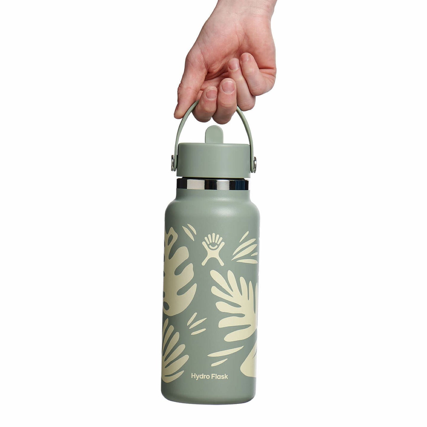 Hydro Flask - 32 oz (946 ml) Wide Mouth with Flex Straw Cap - botanical bliss agave