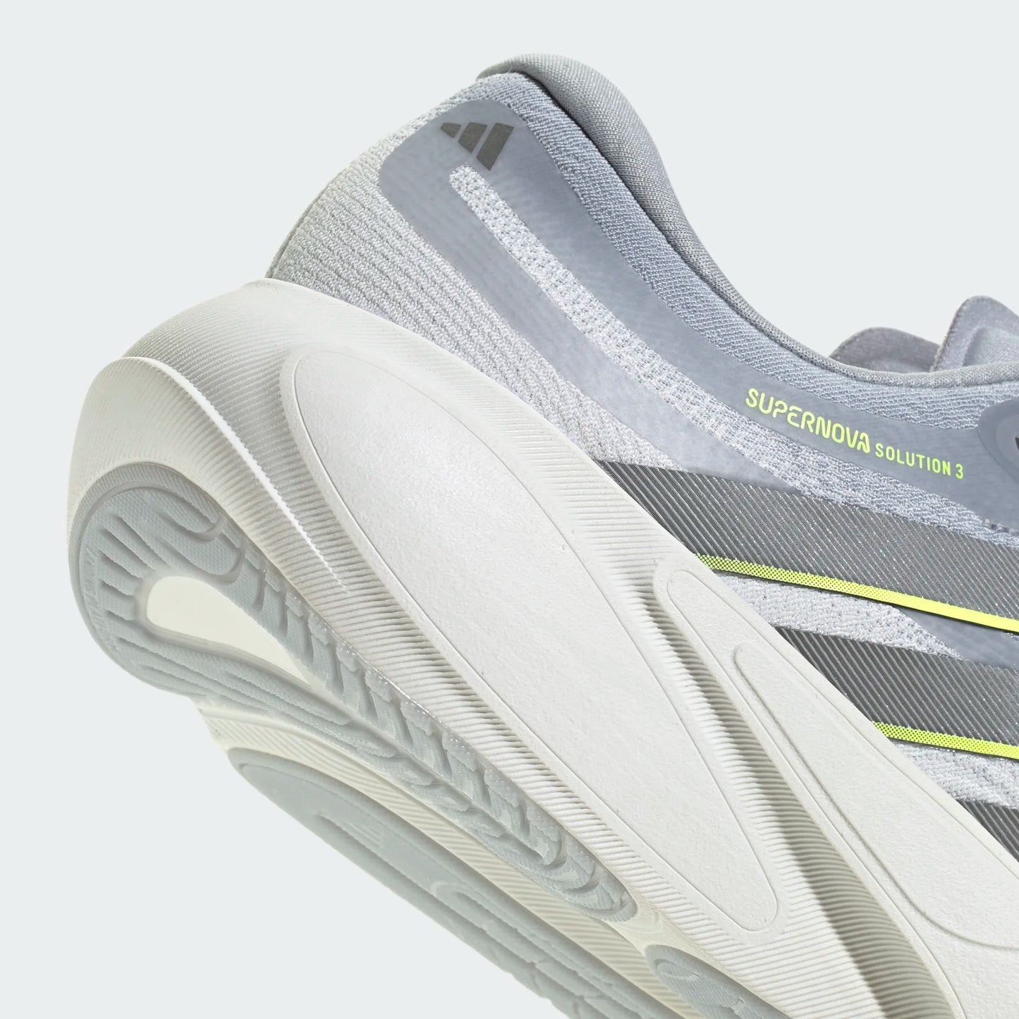 Adidas - Supernova Solution 3 - white / iron metal / yellow - Chaussures running hommes