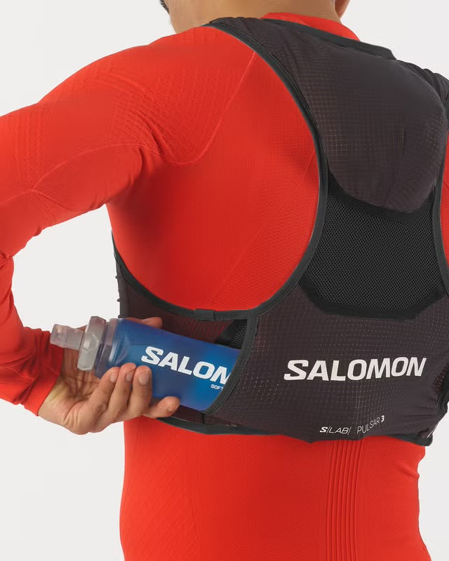 Salomon - S/Lab Pulsar 3 - black / white - gilet d’hydratation unisexe