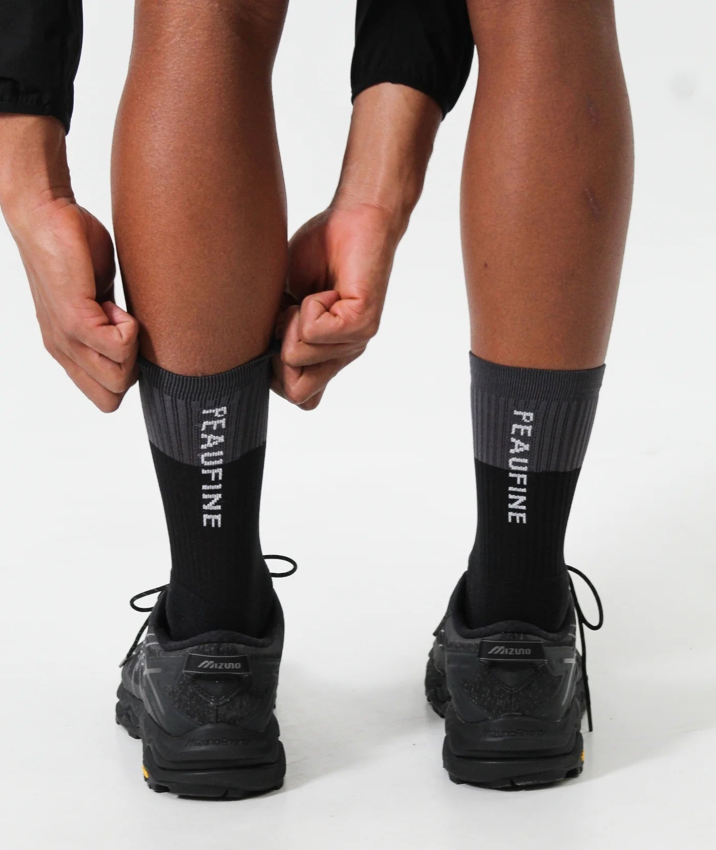 Peaufine Athletics - Vaporfeel® Socks Bicolor - black / grey - Chaussettes Running unisexe