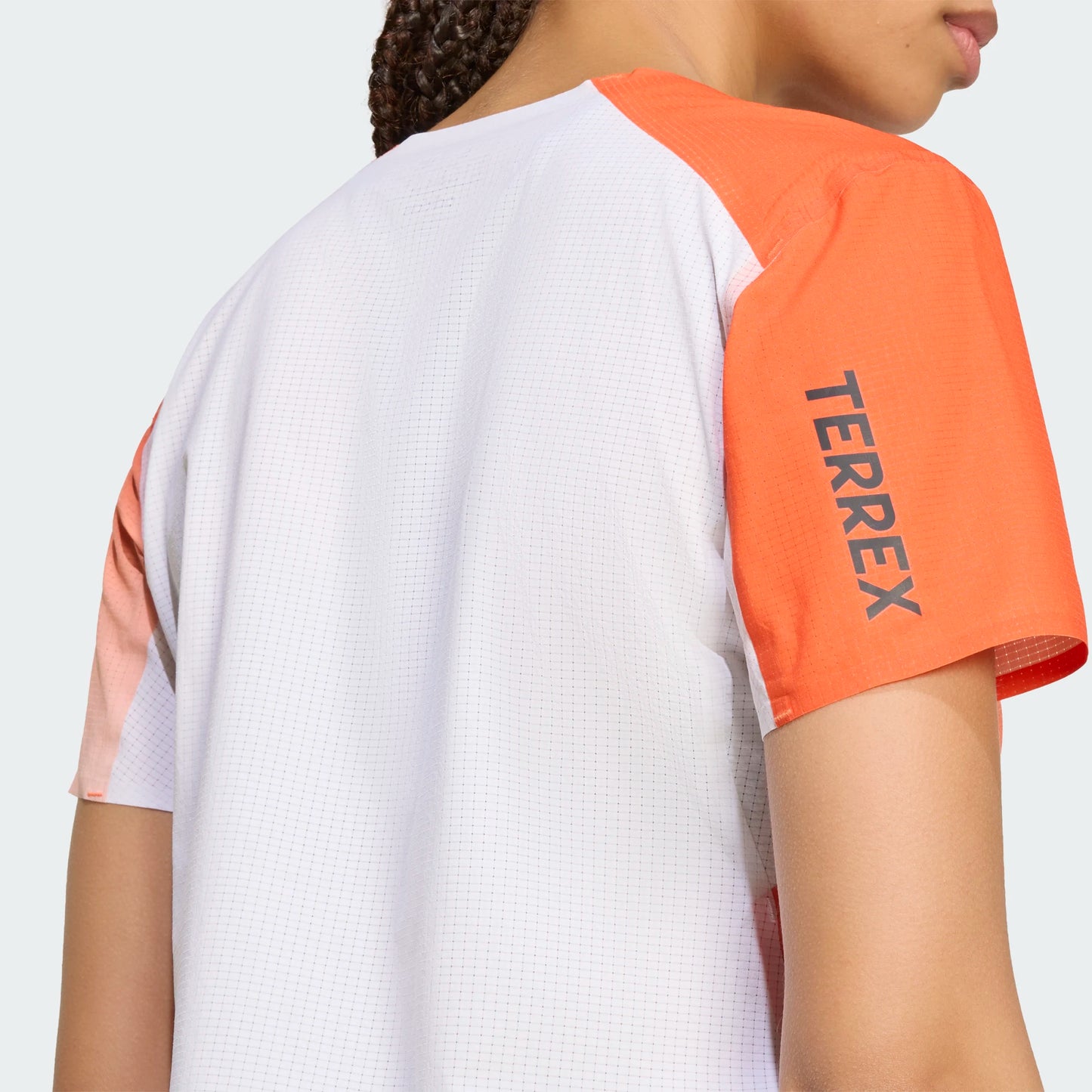 Adidas - Terrex Xperior Pro Tee - White / Semi Impact Orange - teeshirt running femmes