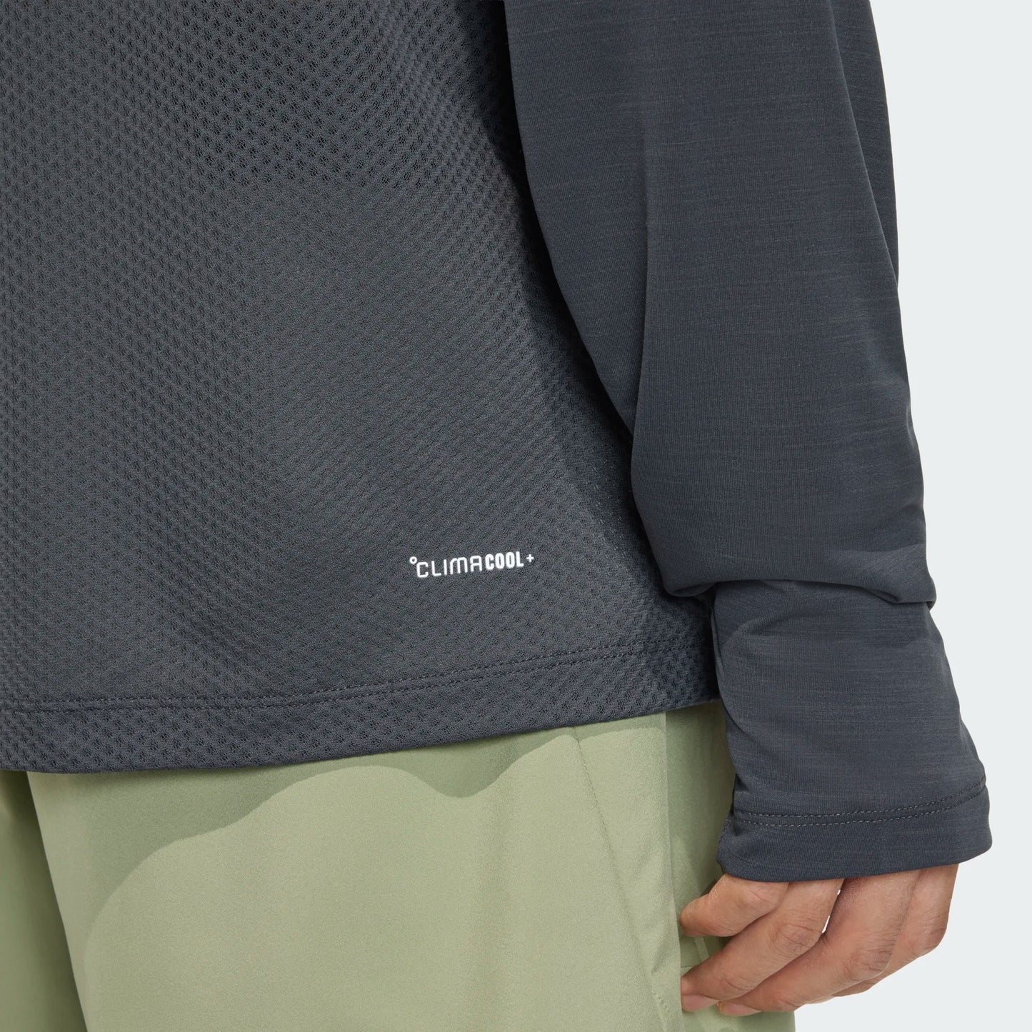 Adidas - Xperior LS Tee - carbon - teeshirt Running hommes