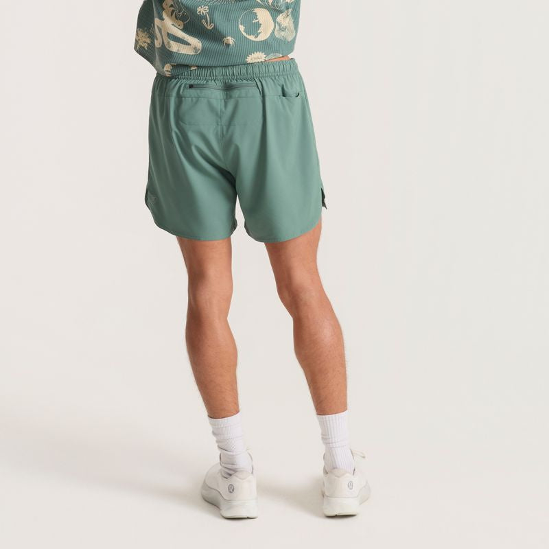 Roark Run Amok - Baja Shorts 5" - slate green - Short running hommes