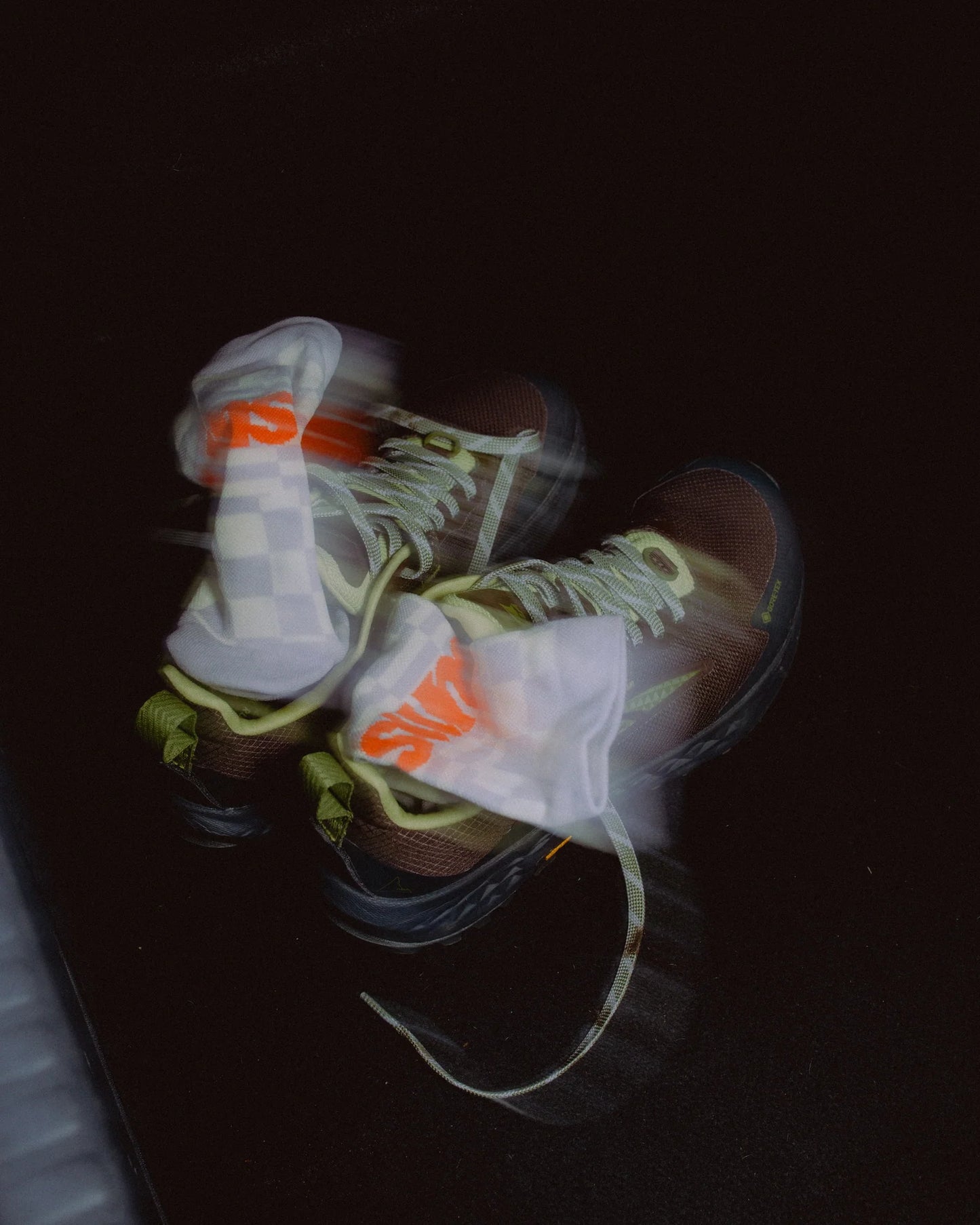 Sums Club - Checkers Socks - cream - Chaussettes Running unisexe