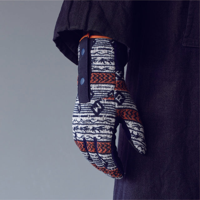 Elmer By Swany - EM361 Gara 5finger Gloves - navy / orange - gants unisexe