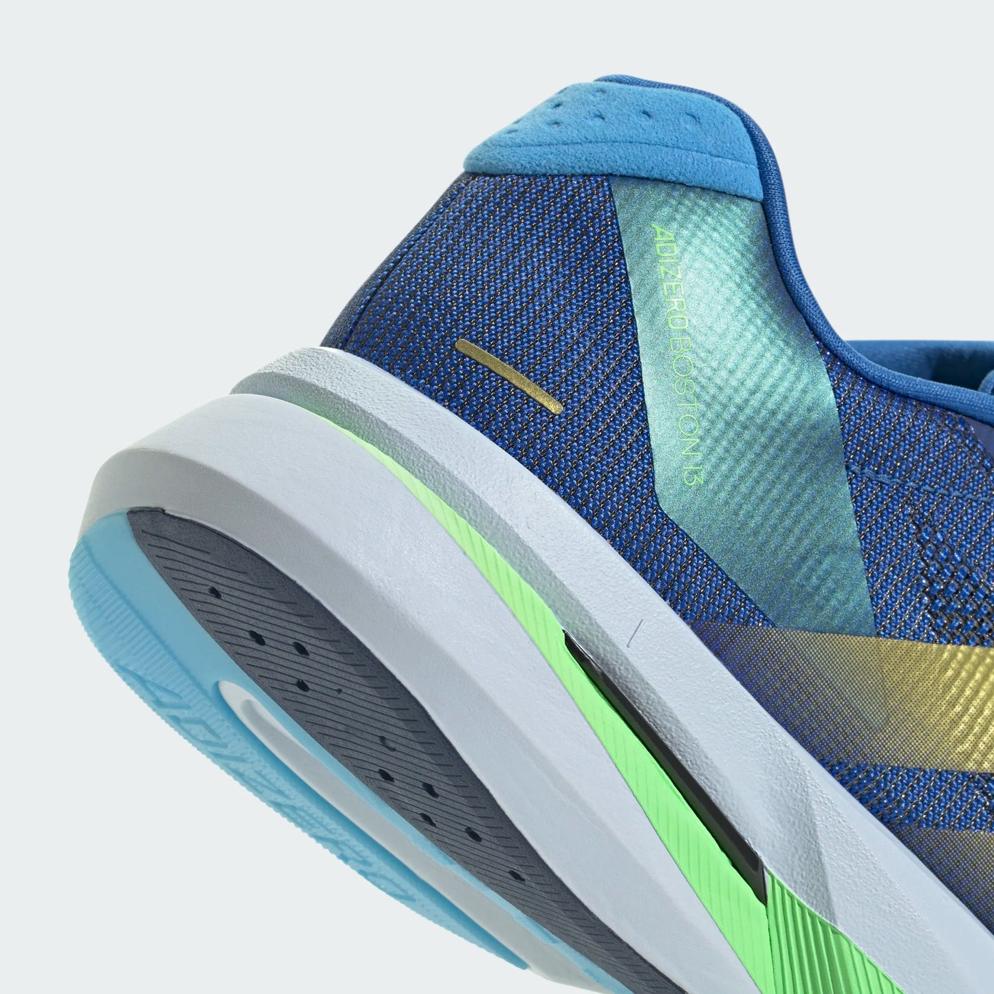 Adidas - Adizero Boston 13 - blue / gold metal / blue burst - Chaussures running hommes