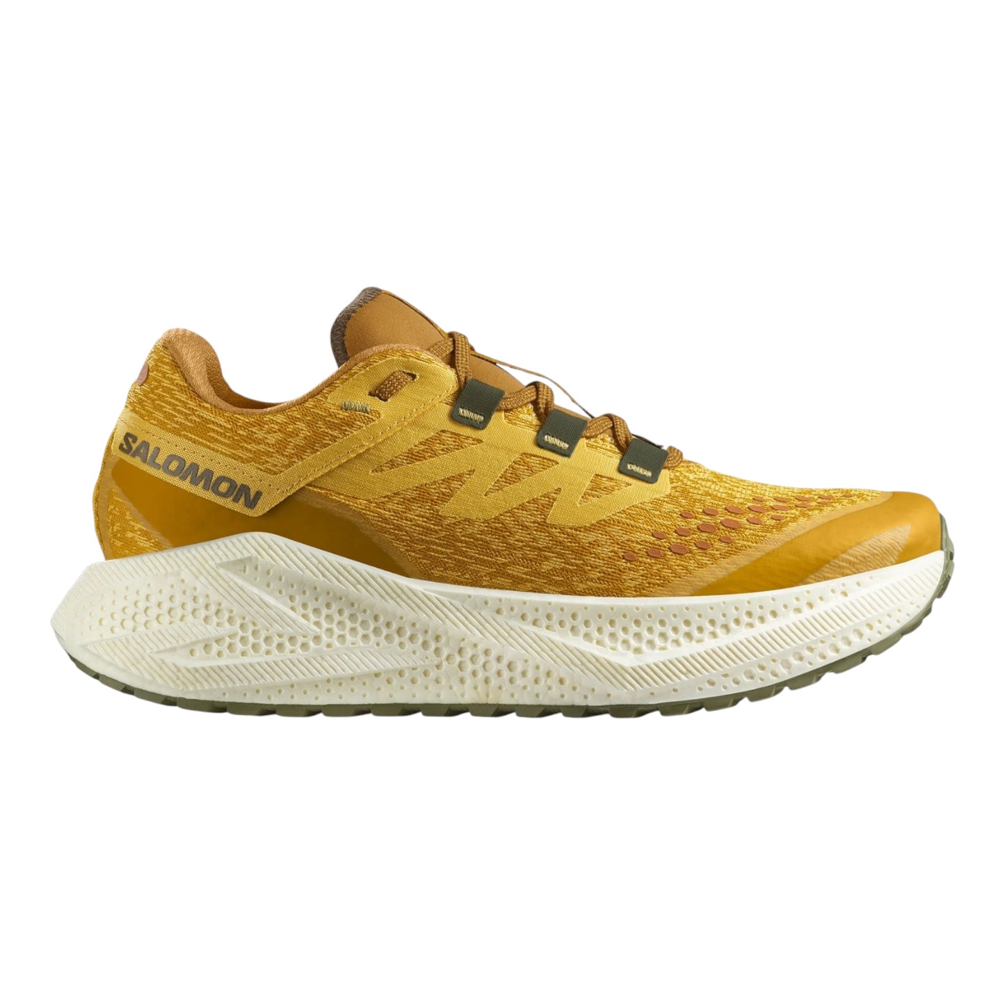 Salomon - Aero Glide 3 GRVL - Spicy Mustard / Vanilla Ice / Deep Lichen Green - Chaussures running hommes