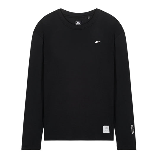 Act Running - BioPerf Manches Longues Tee - noir - teeshirt running hommes