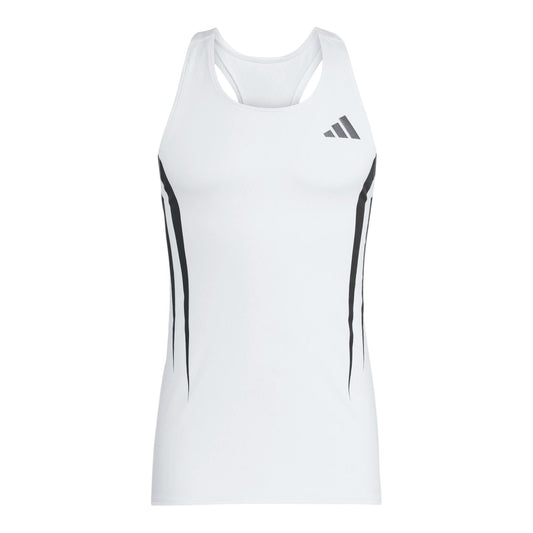 Adidas - Adizero Archive Singlet - white - Débardeur running hommes