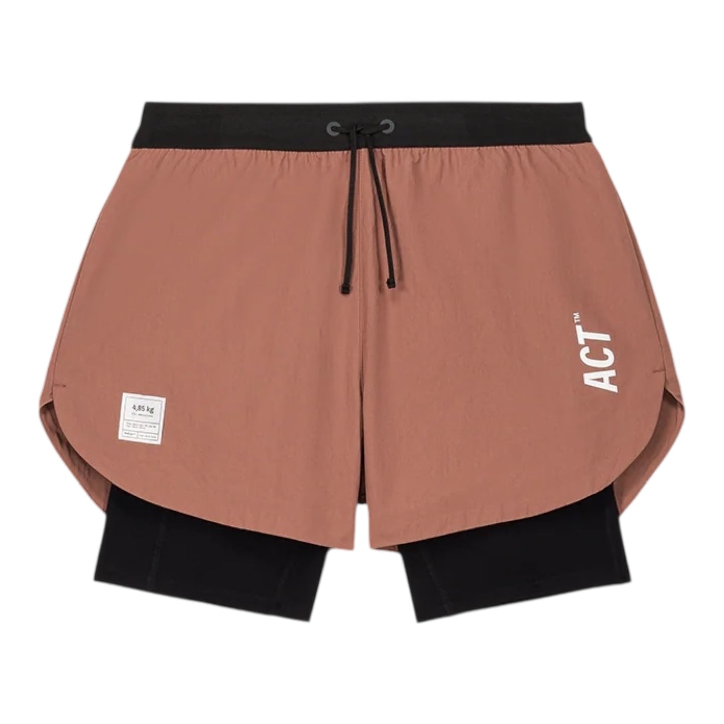 Act Running - BioRip Short 2 en 1 - terracota - Short running hommes