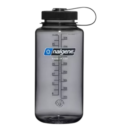 Nalgene - 32oz (1L) Wide Mouth Sustain Water Bottle - grey / black - bouteille/gourde