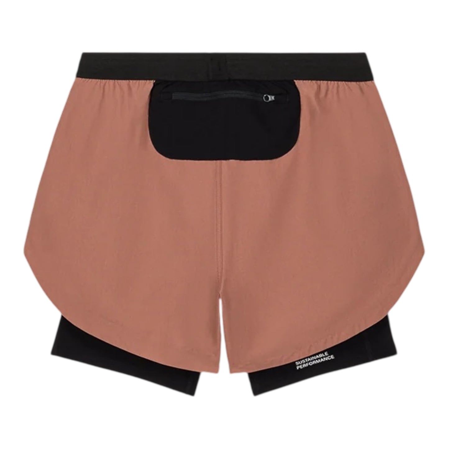 Act Running - BioRip Short 2 en 1 - terracota - Short running hommes