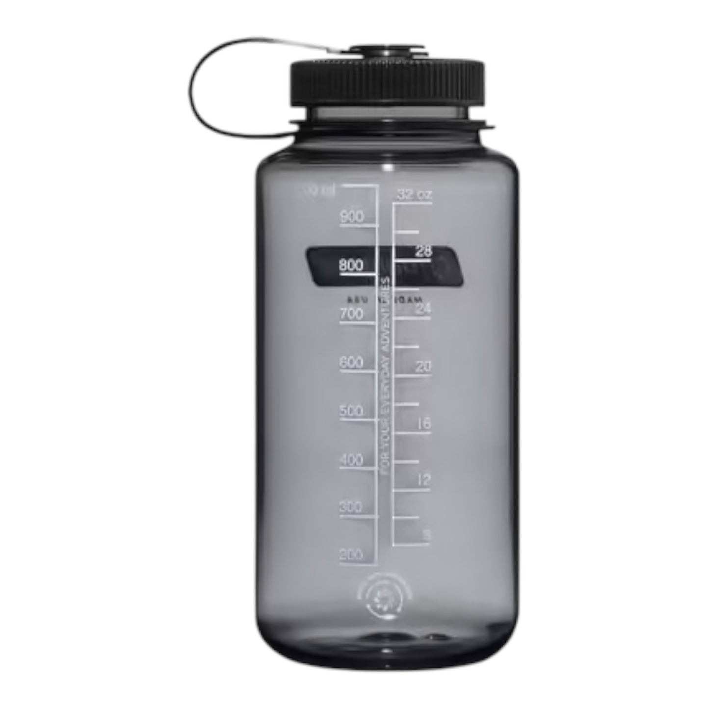 Nalgene - 32oz (1L) Wide Mouth Sustain Water Bottle - grey / black - bouteille/gourde