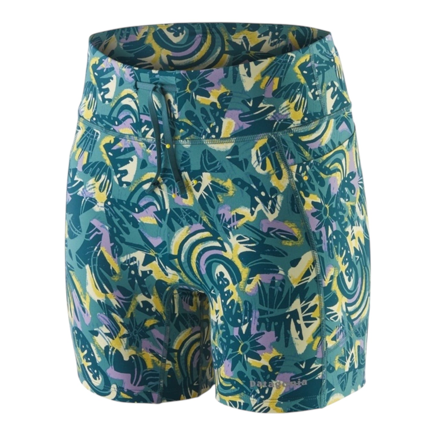 Patagonia - Women's Endless Run Shorts - 6" - Wild Botanist / Wetland Blue - Short pour femmes