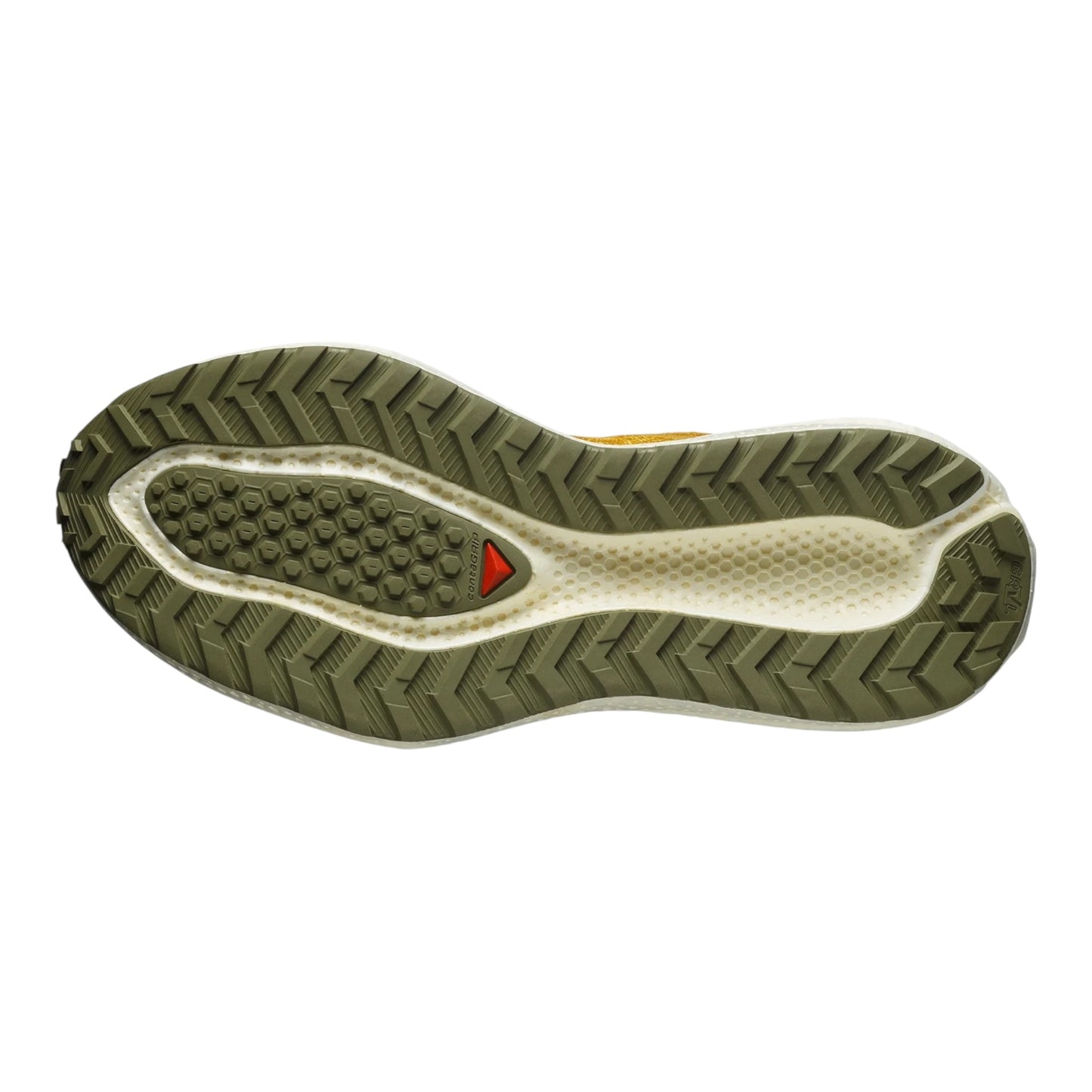 Salomon - Aero Glide 3 GRVL - Spicy Mustard / Vanilla Ice / Deep Lichen Green - Chaussures running hommes