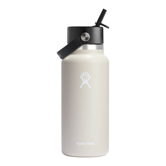Hydro Flask - 32 oz (946 ml) Wide Mouth with Flex Straw Cap - oat