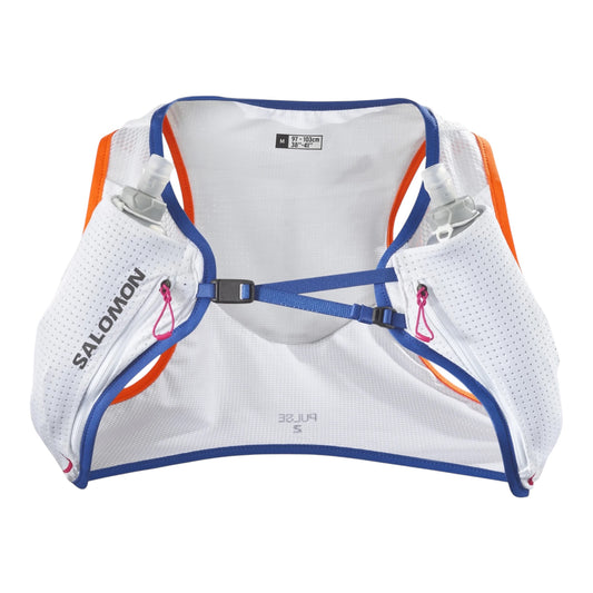 Salomon - Pulse 2 - white / surf the web / dragon fire / gilet d’hydratation unisexe
