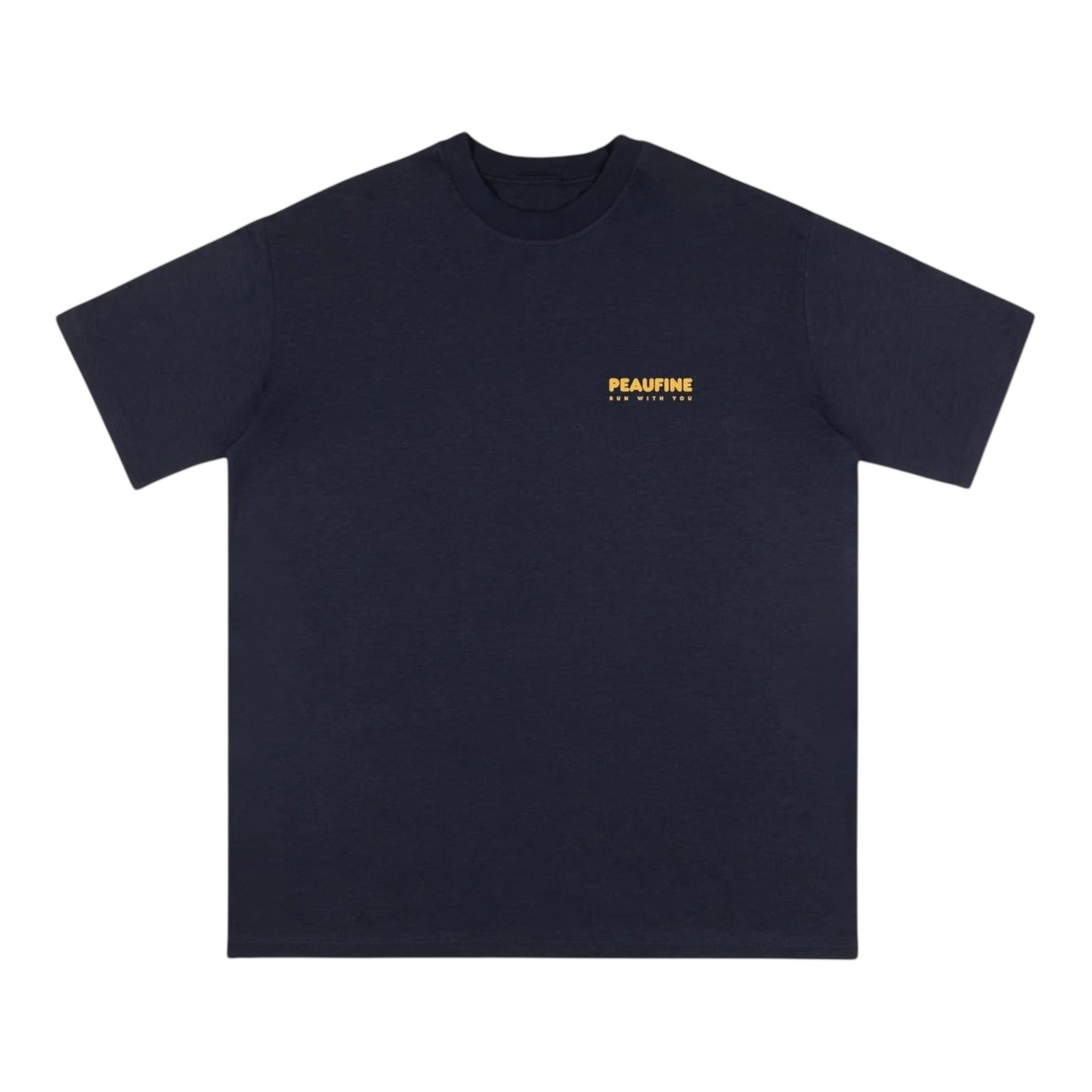 Peaufine Athletics - Wood T-shirt™ Wanna Run - navy - Teeshirt Running Hommes