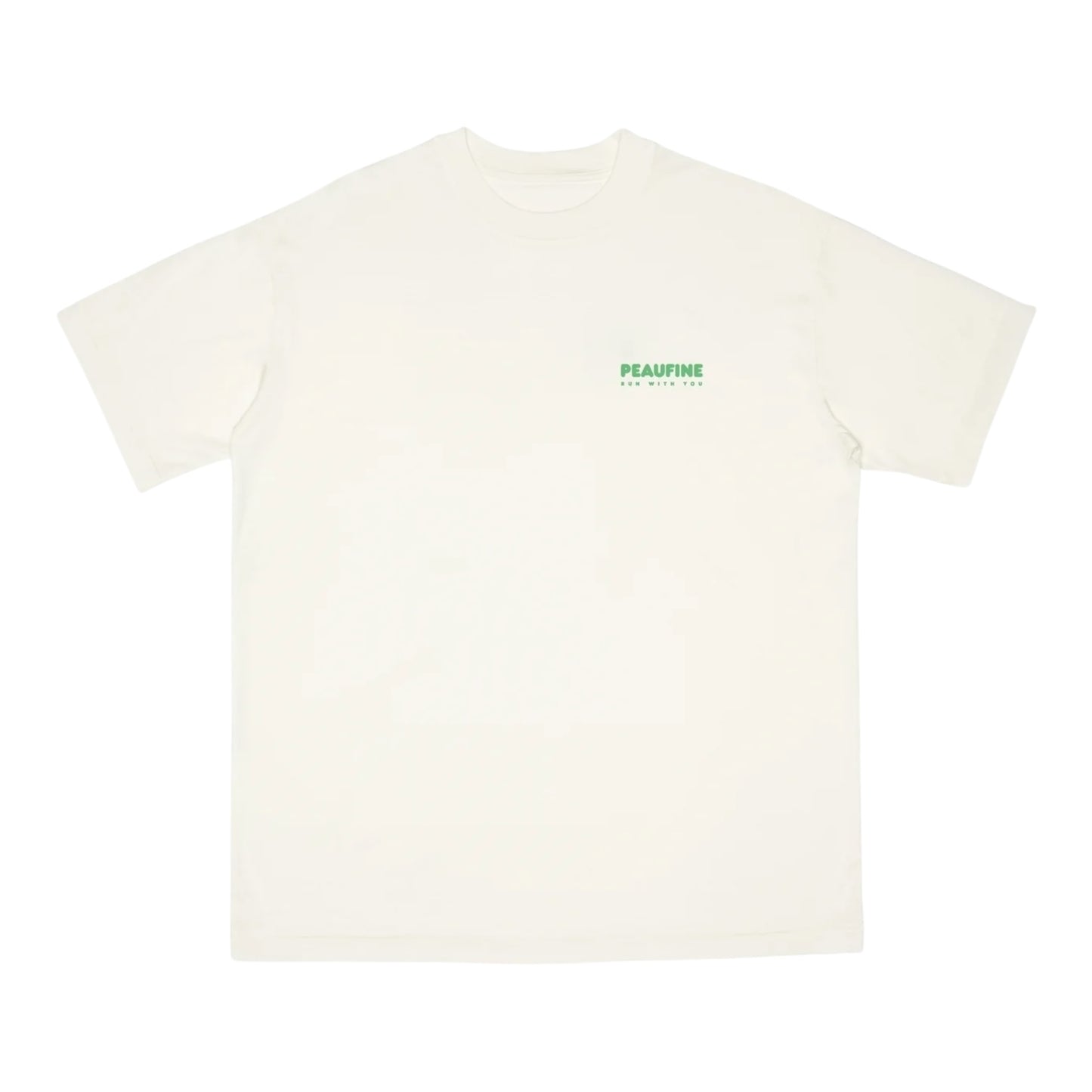 Peaufine Athletics - Wood T-shirt™ Wanna Run - off white - Teeshirt Running Hommes