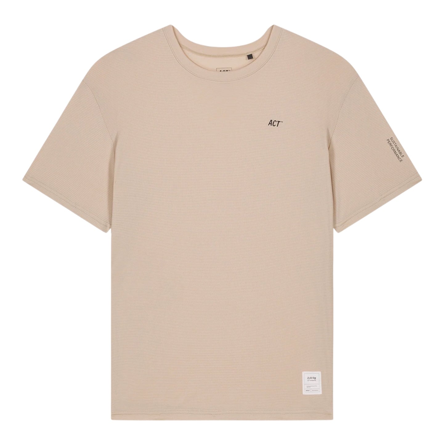 Act Running - BioPerf Tee - beige - teeshirt running hommes