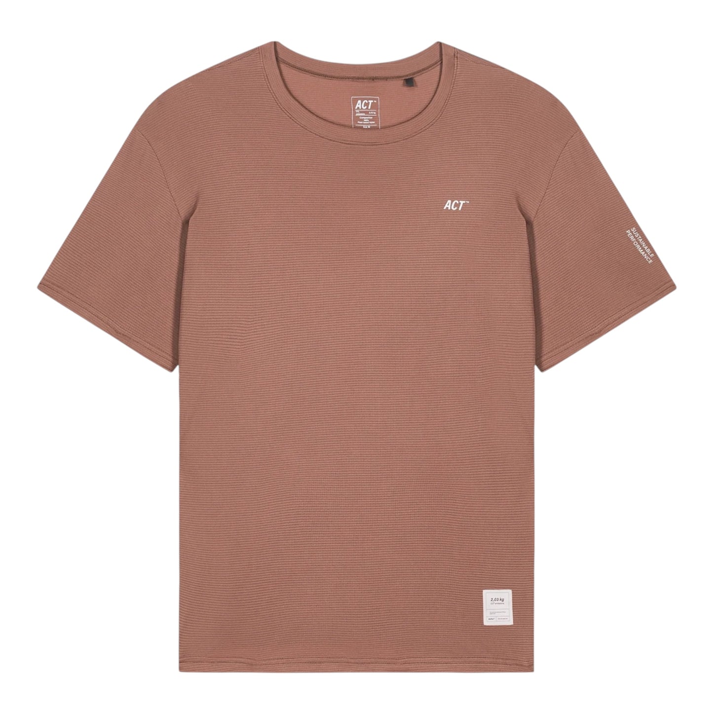 Act Running - BioPerf Tee - terracotta - teeshirt running hommes