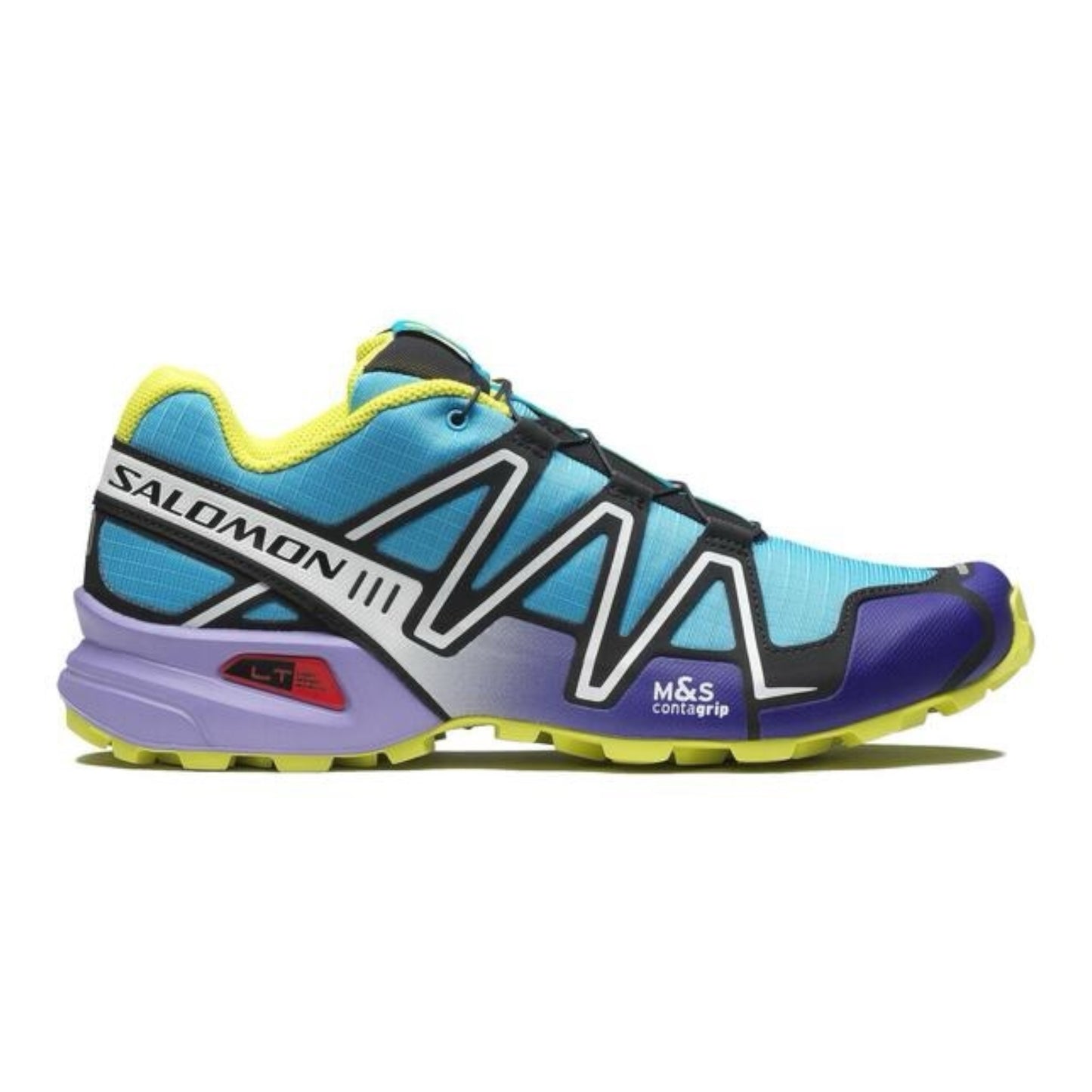 Salomon - Speedcross 3 - aquarius / white / liberty - Chaussures de trail running hommes