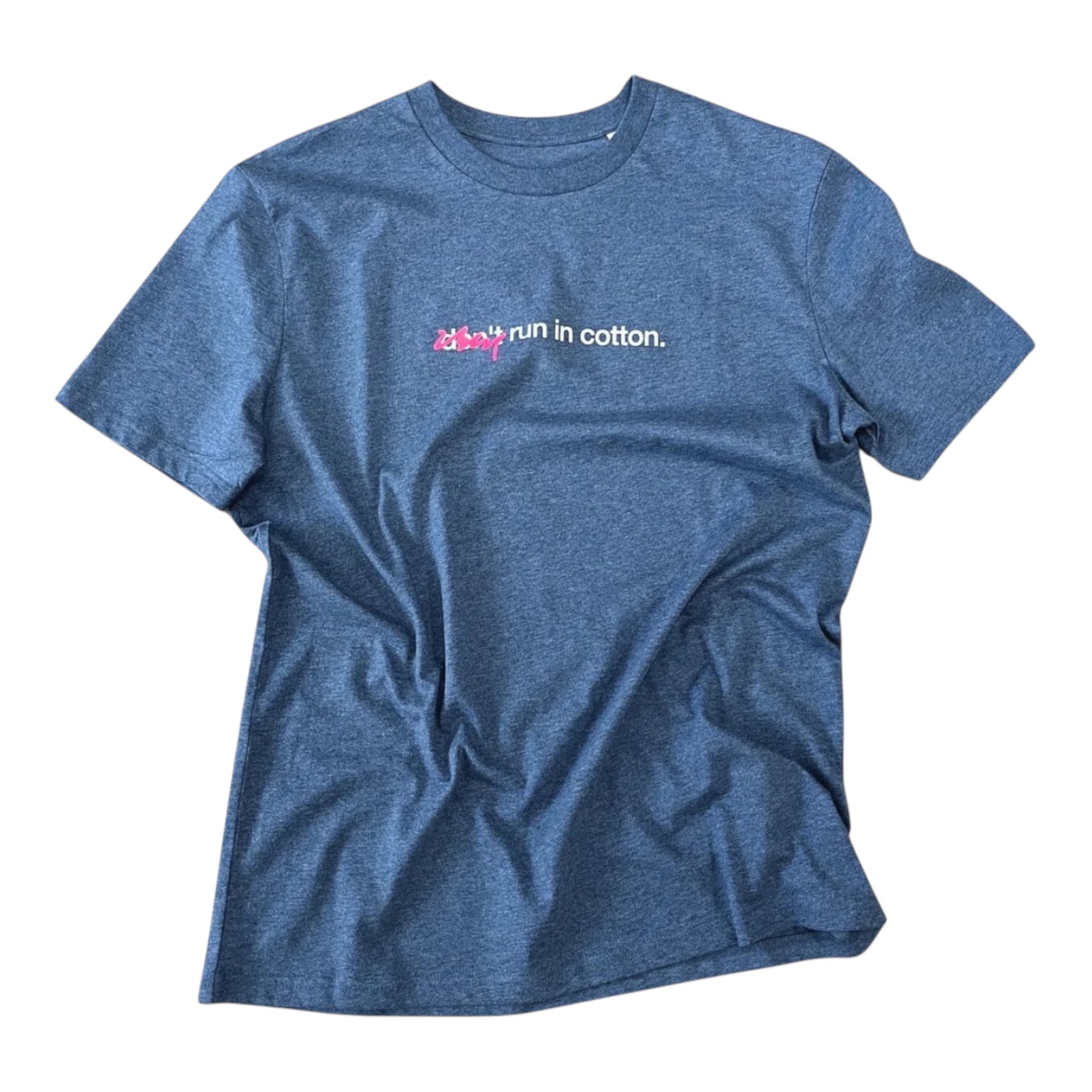 4T2 - Don’t Run In Cotton Tee - heather blue - Teeshirt hommes