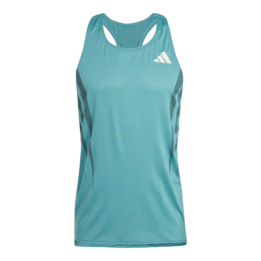 Adidas - Adizero Archive Singlet - powder teal - Débardeur running hommes