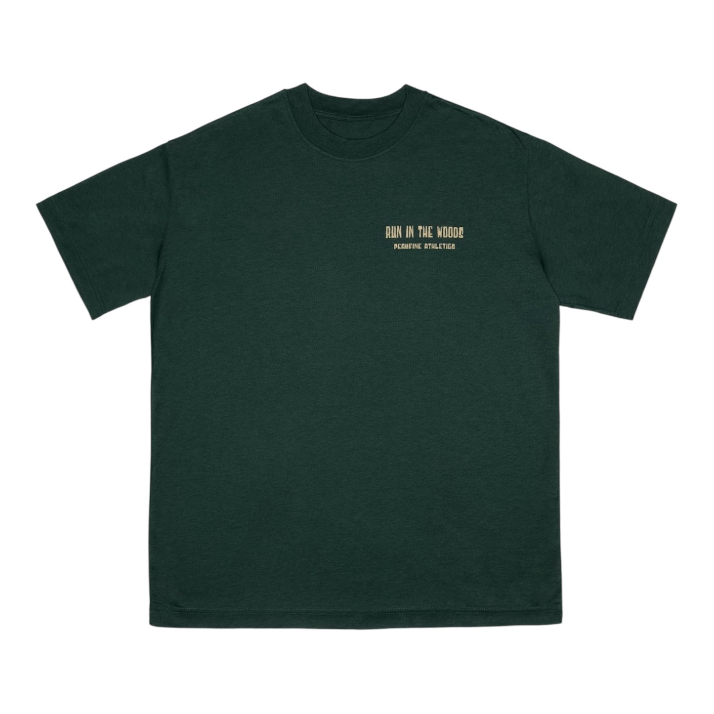 Peaufine Athletics - Wood T-shirt Run In The Woods - pine forest - Teeshirt Running Hommes