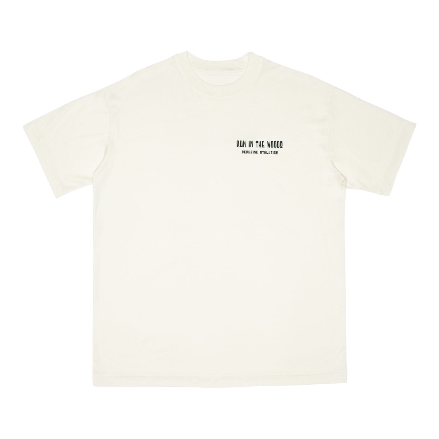 Peaufine Athletics - Wood T-shirt Run In The Woods - off white - Teeshirt Running Hommes
