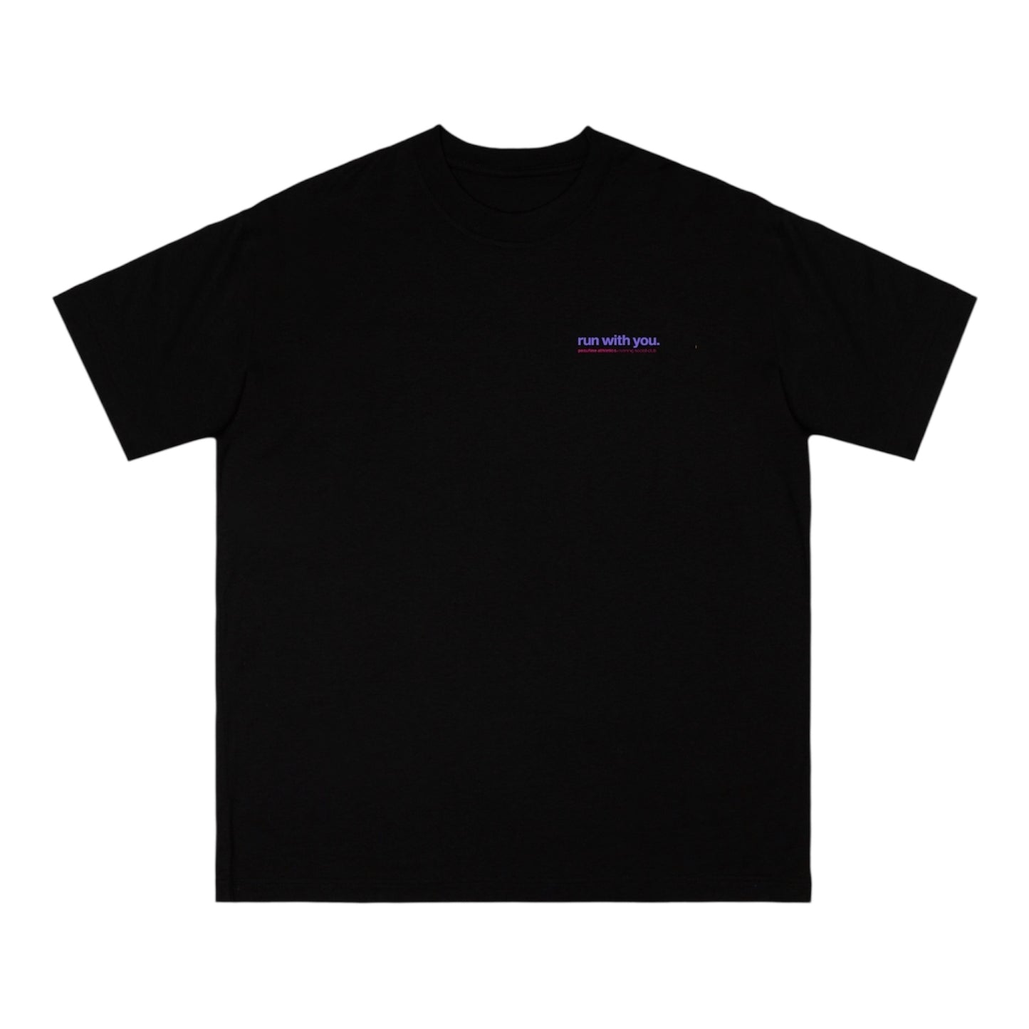 Peaufine Athletics - Wood T-shirt Wanna Run With You - black - Teeshirt Running Hommes