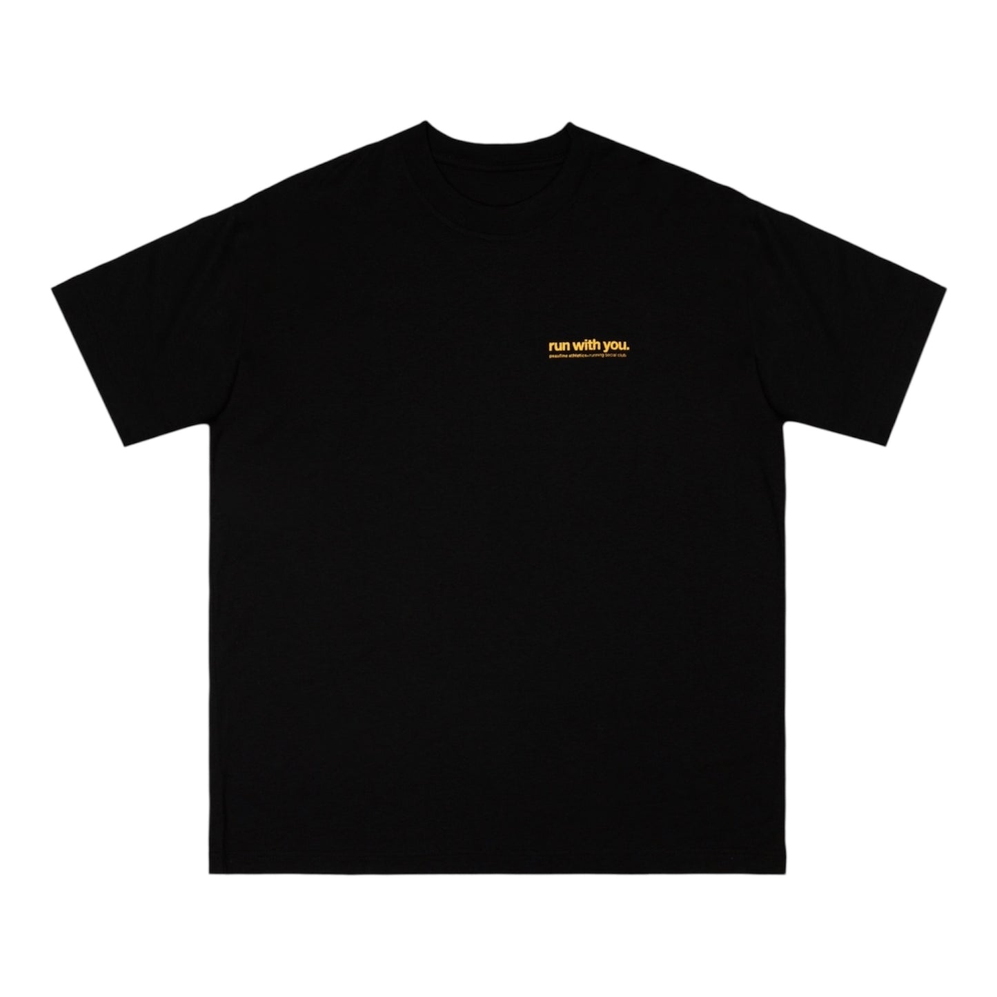 Peaufine Athletics - Wood T-shirt Running Social Club - black - Teeshirt Running Hommes