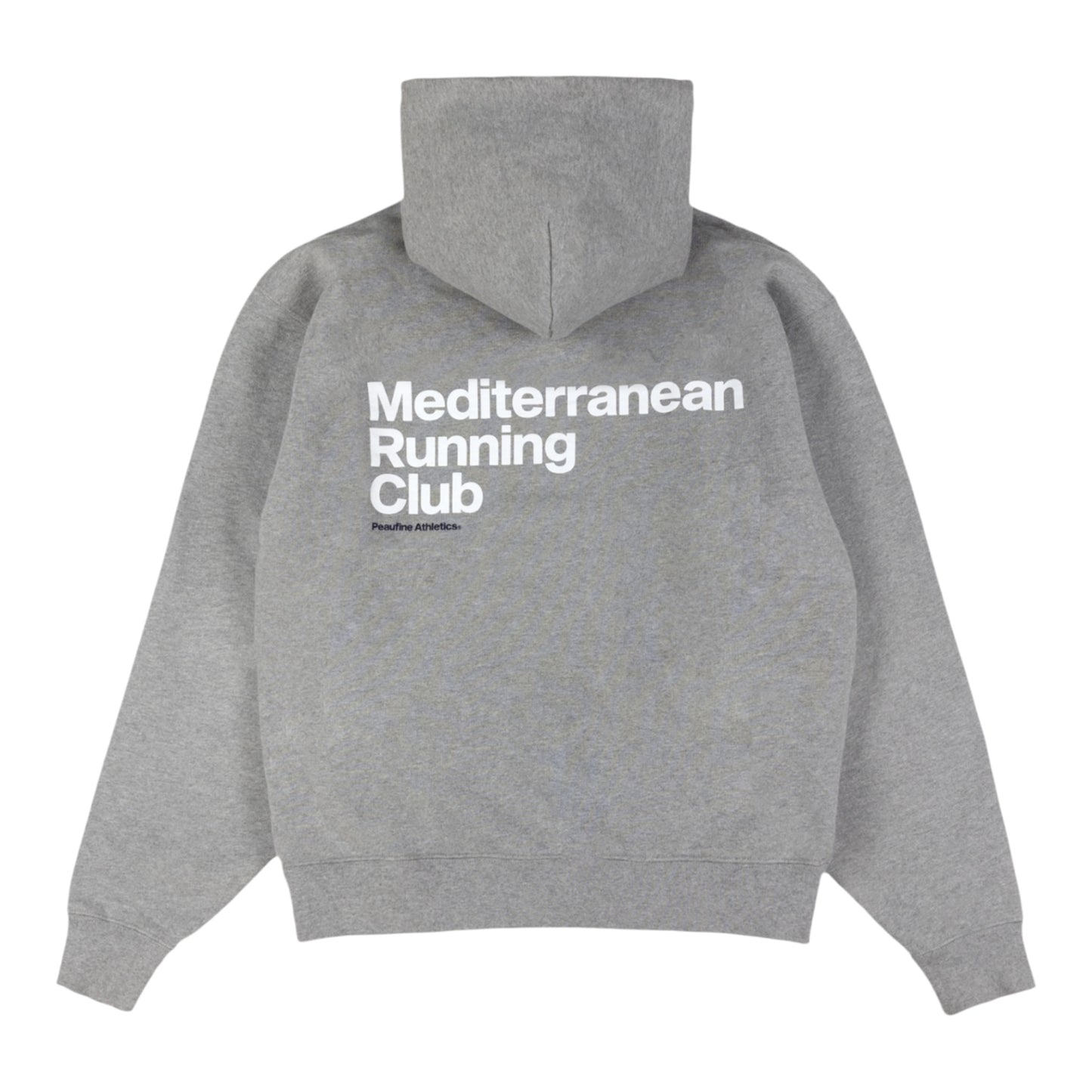 Peaufine Athletics - Heavyweight Hoodie Mediterranean Running Club - Heather grey - Sweat-shirt Hommes