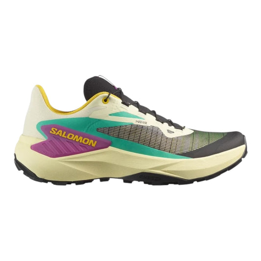 Salomon - Genesis - Transparent Yellow / Black / Willowherb - Chaussures trail running femmes
