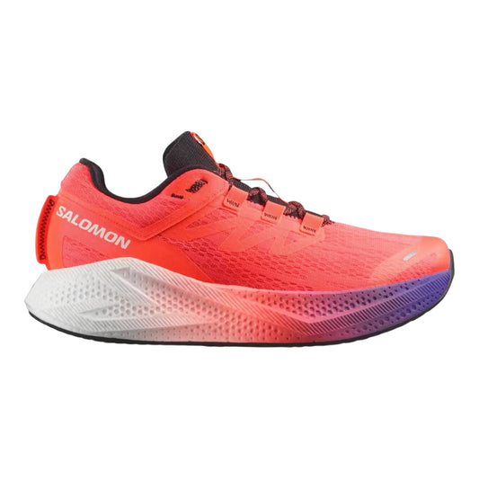 Salomon - Aero Glide 3 Gradient - neon flame / white / black - Chaussures running hommes